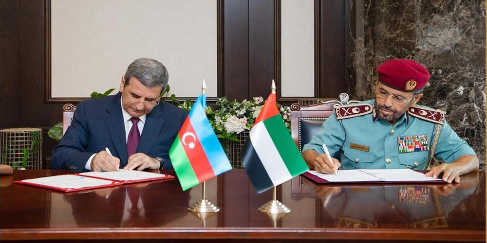 A memorandum of understanding was signed between the Ministries of Internal Affairs of Azerbaijan and the United Arab Emirates